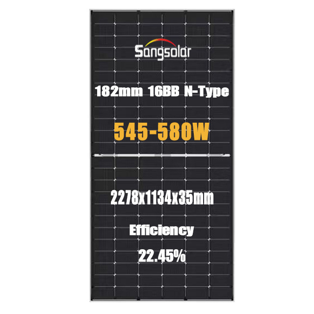 Solar High Power Topcon N Type Transparent Double Glass 500W 550W 600W 680W 685W Photovoltaic Bifacial Solar Panel