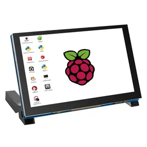 Monitor de pantalla táctil RPI de 5 pulgadas, pantalla IPS de 800x480, pantalla táctil capacitiva de 5 ", interfaz sin controlador MIPI DSI para Raspberry Pi 4