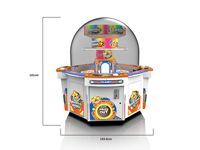Distributeur automatique rotatif de capsules à double couche pour 4 joueurs, distributeur de jouets en capsules pour centres de divertissement pour enfants