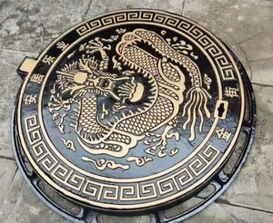 3D tùy chỉnh sơn điện manhole nghệ thuật độc đáo trang trí dễ uốn sắt manhole Bìa MaxIn mx100027 CE ISO9001 - Product Image 5