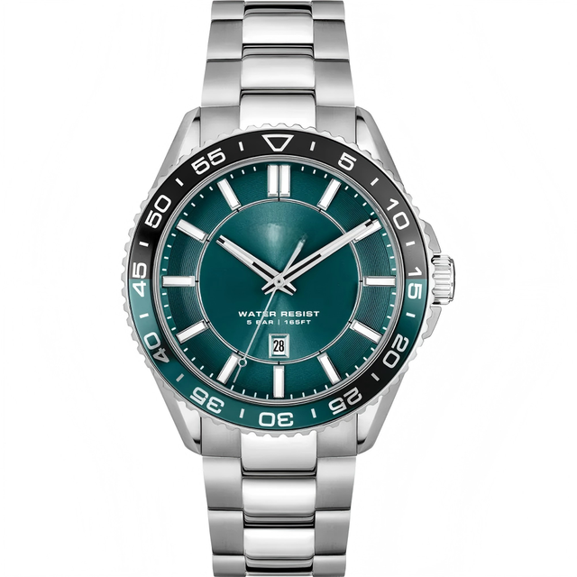 Luxury High Quality Mechanical Movement Stainless Steel Watch with 20mm Band Width Pointer Dial Display