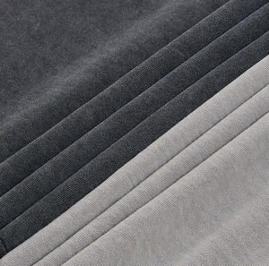 T-shirt surdimensionné en coton pur à manches courtes, couleur unie, 280 g, rétro, lavé et vieilli, avec logo personnalisé imprimé et brodé pour hommes - Product Image 5