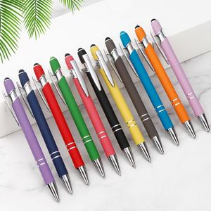 Stylo à bille de luxe en métal avec logo personnalisé, écran tactile, couleurs métalliques, livraison directe d'usine, stylo promotionnel pour cadeau - Product Image 4