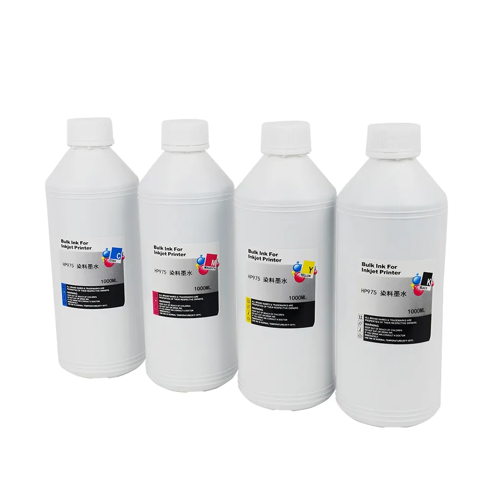 Compatible refillable color ink 973XL 974XL 975XL 990XL 991XL 993XL 976XL 978 979 use HP pagewide ink