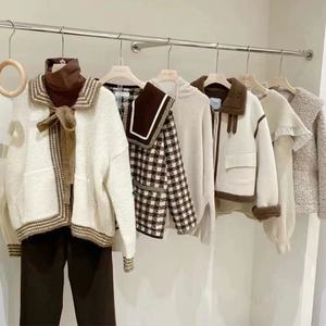 Supplier Fashion Used Loose Long Women's <b>Cardigan</b> <b>Sweater</b> Winter Cheap Polyester/Cotton Stock - Product Image 3