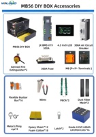 Nouvelle Batterie LiFePO4 DIY Haute Capacité 51.2V MB56 33KWH avec Boîtier et BMS JK V19 300A pour Stockage d'Énergie Domestique Empilable (Stock PL)