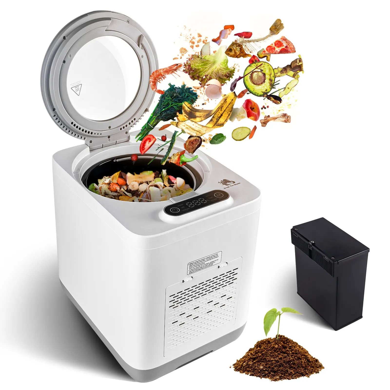 Fertilizing Machines Odor Free Household Kitchen Garbage Rapid 500W Disposals Household Composter Food Waste Disposer