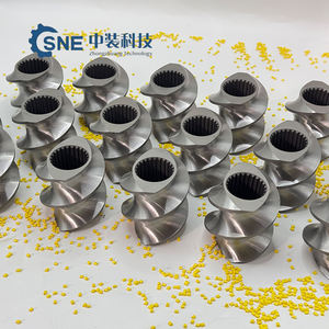 מפעל קטן פלסטיק בורג כפול אלמנטים בורג extruder ו-חבית w6mo5crv2 אלמנט בורג מפלסטיק - Product Image 4