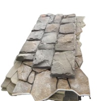 Panneau mural en pierre PU 3D certifié CE, classe d'incendie A2, imperméable, léger, écologique, dalle de pierre artificielle moderne 1200x600mm