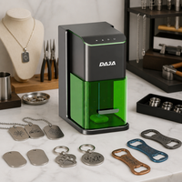 Mesin Pengukir Laser DAJA C1 Ultra 10W, Pengukiran Offline, Mesin Penandaan Partai Kecil untuk Dompet, Tag Hewan Peliharaan, Kotak Earbud, Gantungan Kunci