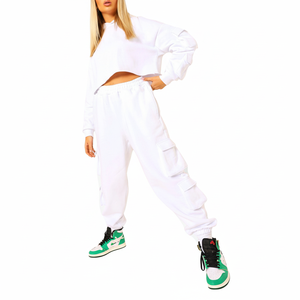 ชุดวอร์ม2ชิ้นสำหรับผู้หญิงชุดวิ่งจ๊อกกิ้งดีไซน์ใหม่สำหรับฤดูหนาว - Product Image 1