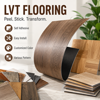 Suelo Vinílico Autoadhesivo, LVT con Revestimiento Impermeable, Aspecto de Madera, Capa Resistente al Desgaste, para Uso Comercial, Oficinas, Hoteles, Fábricas, Proveedor, Exportación