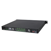 스피커 산출 단락 보호를 가진 직업적인 1U 공중 주소 2/ 4 채널 500W 종류 D 전력 증폭기