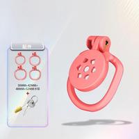 Cage de chasteté LOVE.ABS avec 5 anneaux, verrou invisible et 2 clés, BDSM, pour fêtes orgies, squirting, orgasmes et climax.