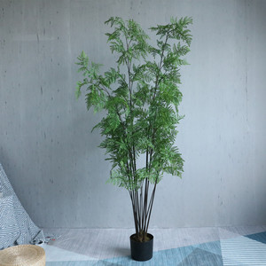 Venta al por mayor grande Artificial Fern maceta, decoración al aire libre falsos Fern árboles de palma - Product Image 2
