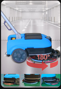 Industrial <b>Walk</b>-Behind Hand Push Marble Mini Floor Cleaning <b>Machine</b> Manual Scrubber CE Certified New 1 Year Warranty - Product Image 2