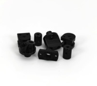 Supports en L industriels en aluminium noir de haute qualité, usinés CNC avec précision par électroérosion à fil, tailles personnalisées