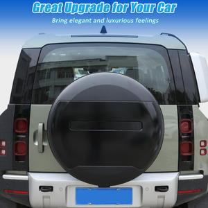 Cubierta de rueda de repuesto para coche <span class=keywords><strong>Land</strong></span> <span class=keywords><strong>Rover</strong></span>, cubierta negra de 22 pulgadas para 2020 <span class=keywords><strong>Defender</strong></span> 110, superventas - Product Image 6