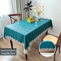 Nappe de style américain en PU, couleur unie, imperméable, résistante à l'huile, résistante à la chaleur, sans lavage, écologique, durable et infroissable
