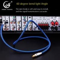 Fil d'amplificateur YIVO XSSH 5.1 fibre numérique SPDIF Toslink câble Audio optique en cuivre pur fiche plaquée or pour fil de haut-parleur