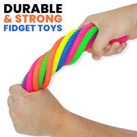 Cordes extensibles pour une sensation de détente, jouets apaisants, flexibles, anti-stress et anxiété, jouets apaisants, texture 6 pièces