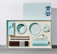 Coffret Cadeau Premium Qingyun Quatre Trésors d'Étude – Fournitures Complètes de Calligraphie et Peinture Haut de Gamme pour Débutants, Incluant