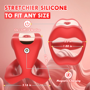 <span class=keywords><strong>Bracelet</strong></span> longue <span class=keywords><strong>distance</strong></span> pour les couples augmenter l'anneau de verrouillage du temps de plaisir pour retarder l'application vibrateur télécommandé pour anneau pénien masculin - Product Image 4