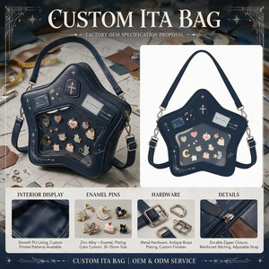 Sac Ita personnalisé avec fenêtre transparente, design gothique pierre tombale - Product Image 4
