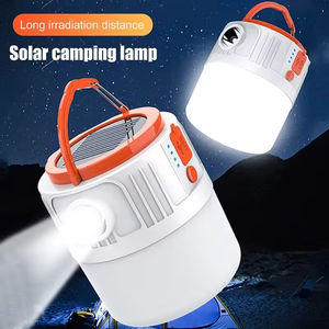 Lampe solaire d'extérieur, lumière d'urgence portable, rechargeable, batterie au lithium solaire, lanterne LED à intensité variable, étanche, pour le camping, la tente - Product Image 3