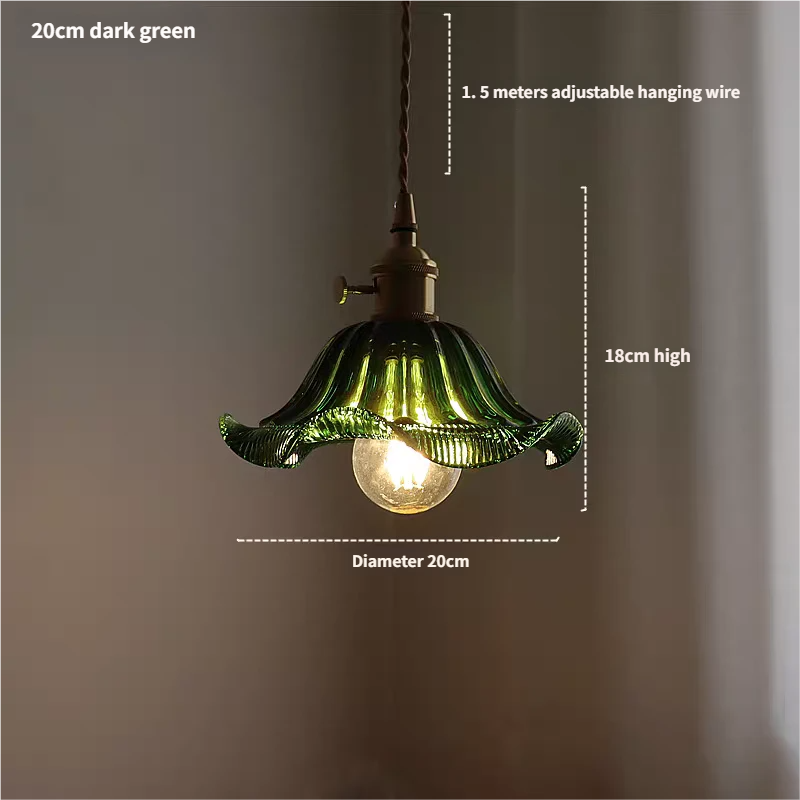 20cm dark green +8W LED
