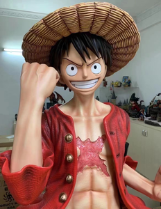 Figura <span class=keywords><strong>di</strong></span> Anime personalizzata statua in resina un pezzo a grandezza naturale statua Luffy Action Figure Anime scultura per la casa - Product Image 3