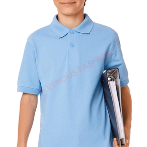Kids <b>Boys</b> Premium Casual Polo Durable 100% Cotton Stretchable Fit Breathable Perfect Sports Events Playtime Family Gatherings - Product Image 5
