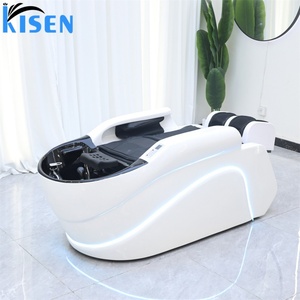 Sillón de Peluquería Eléctrico Reclinable KISEN, Cómodo, para Lavado de Cabello, Spa Capilar, Masajes y Champú - Product Image 6