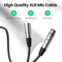 Câble micro XLR en Nylon fin haut de gamme 0.5m-5m mince pour appareil photo reflex numérique et enregistrement d'ordinateur Application audio et microphone