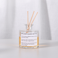 Diffuseur de parfum en verre personnalisé, grand cylindre, 1 litre, avec bâtonnets