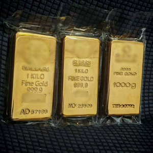 Lingote <span class=keywords><strong>de</strong></span> latón chapado en <span class=keywords><strong>oro</strong></span> 999 <span class=keywords><strong>de</strong></span> 1 kg (1000 g) para regalo empresarial personalizado, venta al por mayor, suvenir metálico - Product Image 3