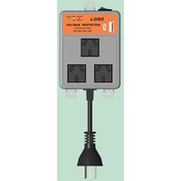 Régulateur de tension électronique automatique monophasé Konstar 10A AC 50/60Hz avec affichage LED, protection contre les surcharges et les sous-tensions, haute efficacité