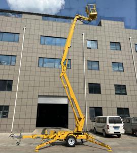 Beigonk 18M Tow phía sau Trailer gắn <span class=keywords><strong>Boom</strong></span> Lift <span class=keywords><strong>Telescopic</strong></span> Spider Man Lift cho xây dựng và bảo trì - Product Image 6