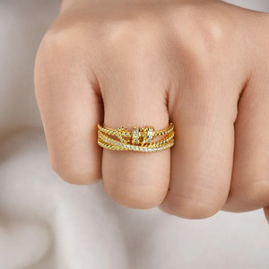 Anello Girevole da Donna, Gioiello alla Moda per Dito Indice - Product Image 3