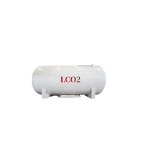Réservoir de stockage d'oxygène liquide cryogénique sous pression ZNZH 10m3, réservoir de stockage de CO2 liquide horizontal multifonction