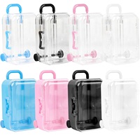 Mini valises de voyage en plastique, idéales pour la décoration de mariages et de fêtes, boîtes de rangement pour sacs à main et bagages, mini valises cadeaux
