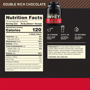 Suplemento de Proteína de Suero de Leche y Creatina en Polvo con Sabor a Chocolate Doble Intenso de Marca Privada, <span class=keywords><strong>2Lb</strong></span>, Estándar de Oro, Isole Crudo para Adultos - Product Image 6
