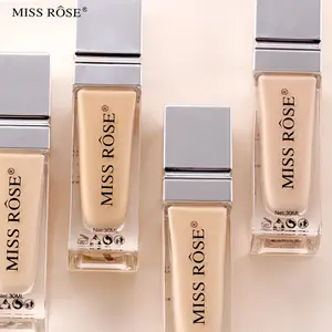 Missrose petit tube carré fond de teint contrôle de l'huile durable pas facile à enlever maquillage correcteur fond de teint liquide hydratant