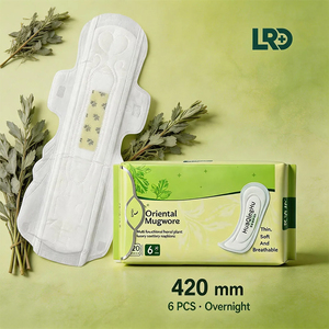 Serviettes hygiéniques en gros à <span class=keywords><strong>prix</strong></span> compétitif, haute absorption, contrôle des odeurs, à l'armoise, pour femmes, flux abondant, confort nocturne - Product Image 3