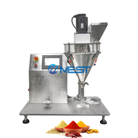Machine de remplissage semi-automatique compacte de poudre sèche en flacons, à vis sans fin, pour boissons et petits flacons en verre, vente en gros