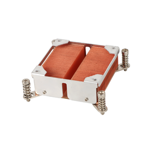 1U hoạt động tinh khiết Đồng <span class=keywords><strong>CPU</strong></span> Cooler CNC skiving vây tản nhiệt im lặng 4pin PWM fan đối với Intel LGA115x 1200 2011 2066 Tương thích cho - Product Image 1