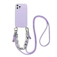 Étuis de téléphone portables modulaires, collier en silicone, étanche, antichoc, étui de téléphone portable à bandoulière pour 17 16 13 Pro Max