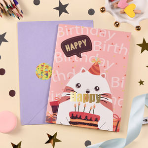 Biglietti <span class=keywords><strong>di</strong></span> <span class=keywords><strong>auguri</strong></span> e buste <span class=keywords><strong>di</strong></span> carta <span class=keywords><strong>di</strong></span> alta qualità all'ingrosso in bianco per scrivere a mano i <span class=keywords><strong>bambini</strong></span> <span class=keywords><strong>di</strong></span> <span class=keywords><strong>buon</strong></span> <span class=keywords><strong>compleanno</strong></span> carte regalo con buste - Product Image 1