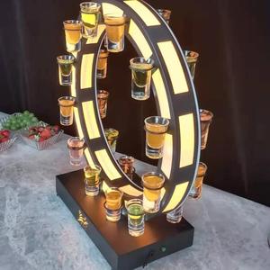 Mới đến! LED thắp sáng <span class=keywords><strong>acrylic</strong></span> xoay bắn kính chuyến bay Khay xoay kính hiển thị đứng - Product Image 6