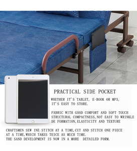 Modern Furniture <strong>Single</strong> Sofa <strong>Adjustable</strong> Metal Folding Sofa <strong>Bed</strong> Wall <strong>Bed</strong> - Product Image 5